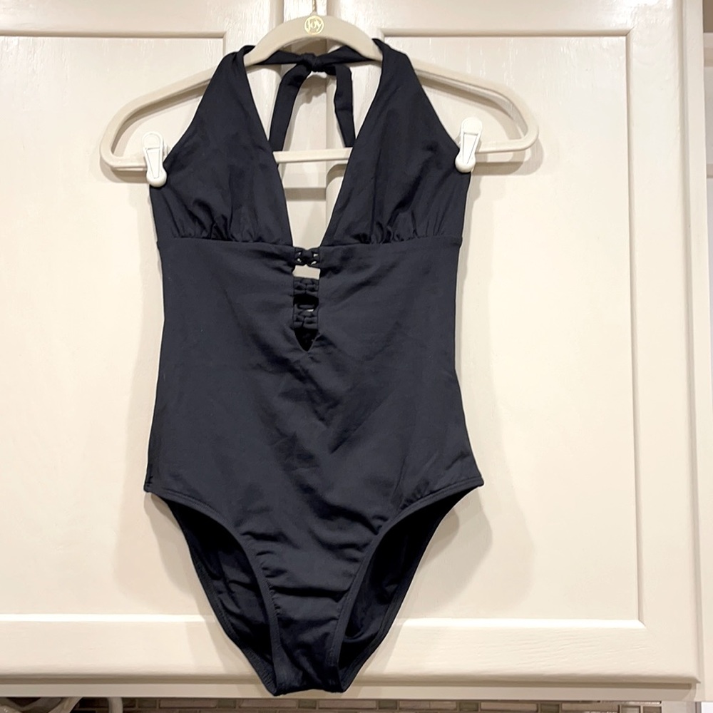NWOT L*Space One Piece Black Swimsuit size 8